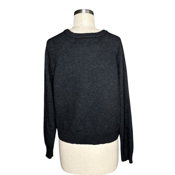 COMMUNITY ARITZIA Dark Grey Alpaca Keldon Crew Neck Pullover Sweater Women's Med - Picture 3 of 6